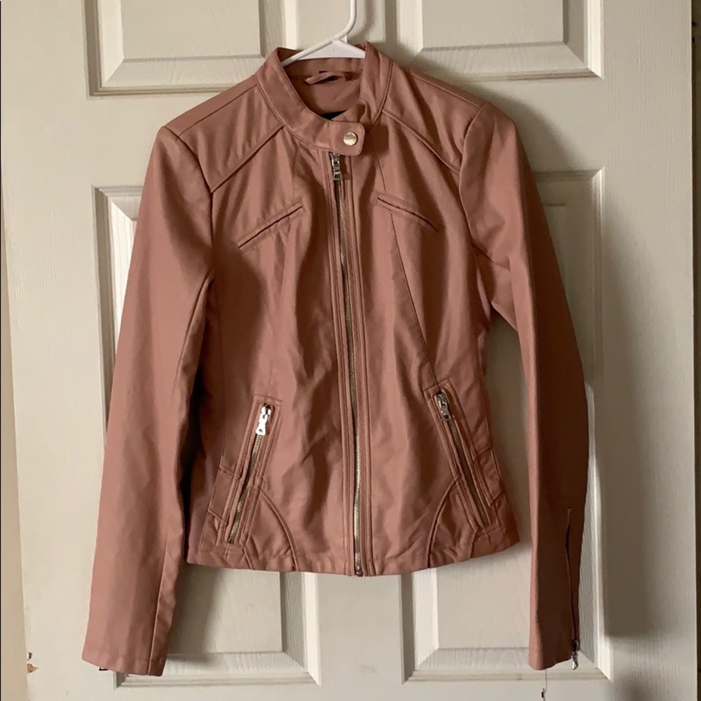 Guess Pink leather Jacket